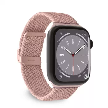 PURO Loop nylonarmband för Apple Watch 38/40/41 mm, rosa
