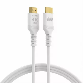 EFB Elektronik HDMI-20-00011 HDMI-kabel High Speed med Ethernet, 4K60Hz, 18 Gbit/s, 0,5 m, vit, kompatibel med HDMI 2.0