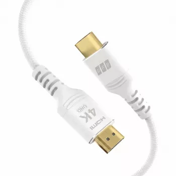 EFB Elektronik HDMI-20-00014 HDMI-kabel High Speed med Ethernet, 4K60Hz, 18 Gbit/s, 3 m, vit, kompatibel med HDMI 2.0