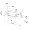 BIRA HARTTE XS-serie elektrisk dörröppnare XS00UM, 12-24 V AC/DC, standard, med övervakning