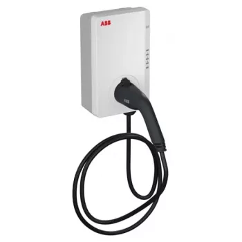 ABB Terra AC TAC-W22-G5-R-C-0 wallbox EV-laddare, 22 kW, typ 2, 5 m kabel, vit