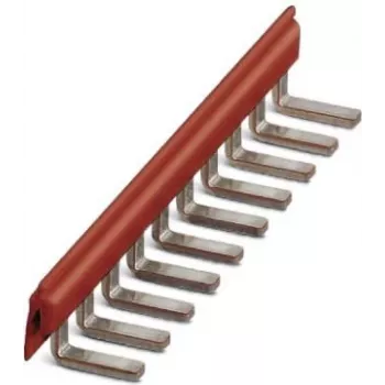 Phoenix Contact 2715953 bygel EB 80-DIK RD, 80-polig, 6,2 mm, röd, radplint