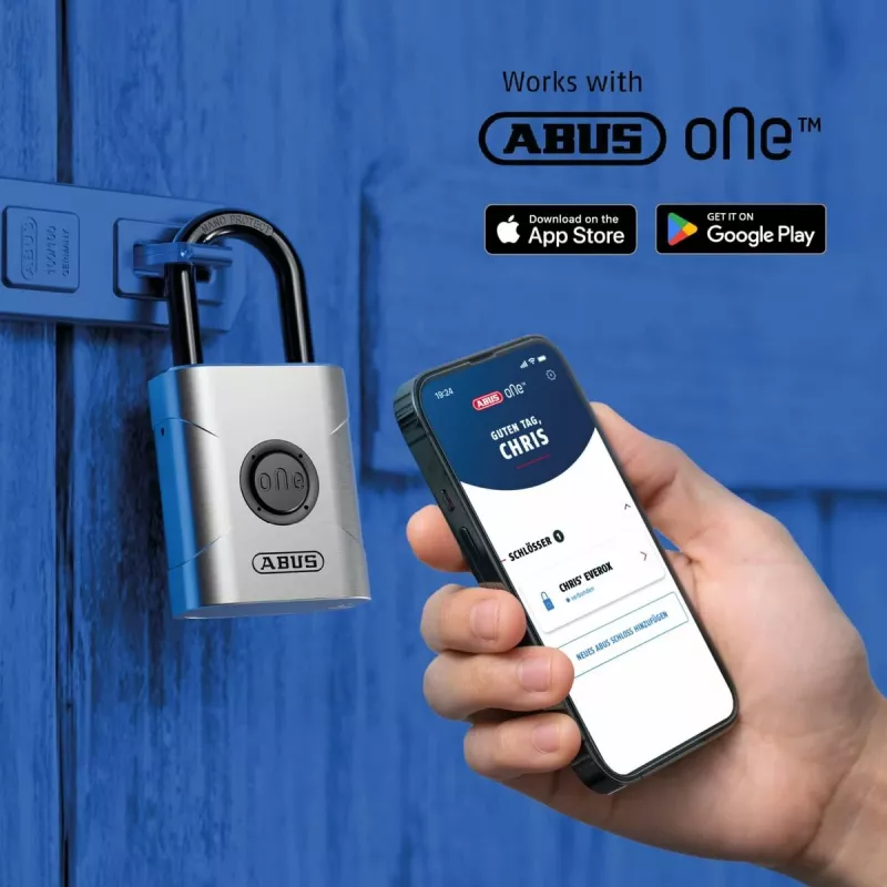 ABUS Security-Center ABEO10000 Bluetooth-hänglås, silver