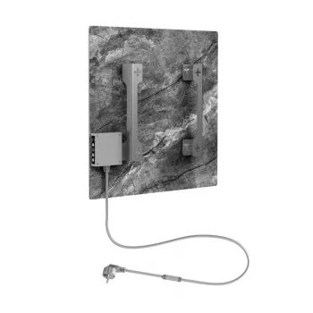 AENO Premium Eco Smart Quadro Wall Heater 500W, 50x50cm, Tempered Glass, Infrared+Convection, LED Display, Wi-Fi, Antique Marble, Limited Edition