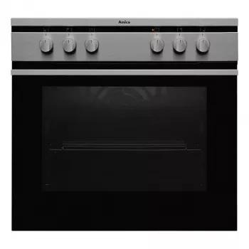 Amica EHC12713E Built-in Oven Set with Ceramic Hob, 65 Litre, 8 Functions, Energy Class A, Stainless Steel