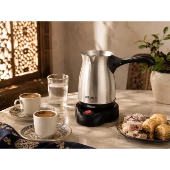 Brock ECP 105 Turkish Coffee Maker, Black/Steel