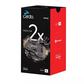 Cardo FRC2X103 Motorcycle Bluetooth Intercom 2 kanaler 800 m svart