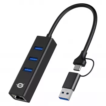 Conceptronic DONN07BA - hubb - 3 x SuperSpeed USB 3.0
