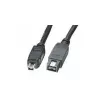 EXSYS FireWire 800 IEEE 1394b 9-Pin to 4-Pin Cable, 1.0 m, Black EX-K6870