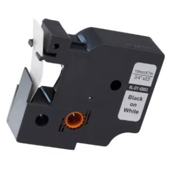 G&G BB-D-G-D1-45803 kompatibelt märkband för DYMO 45803, vit, 19 mm x 7 m
