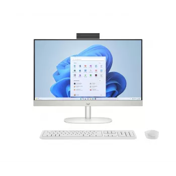 HP 24-cr0312nw AMD Ryzen 5 7520U 23.8 inch Full HD All-in-One PC, 16 GB LPDDR5, 512 GB SSD, Windows 11 Home, White