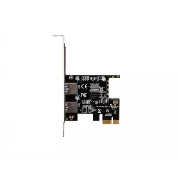 Lanberg PCE-US3-002 Internt USB 3.2 Gen 1 PCI Express-kort med 2 externa portar och 1 intern header