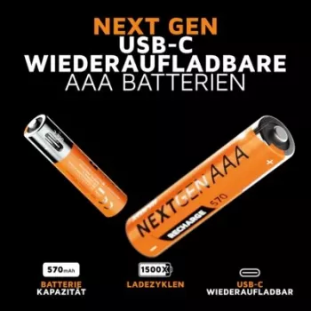 Xtorm NextGen AAA Batteries USB-C Rechargeable (4-Pack)