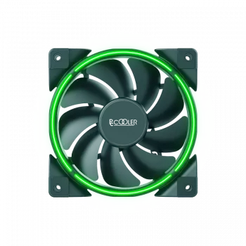120 mm chassifläkt PCCOOLER CORONA-grön, 1000–1800 varv/min, 120 mm